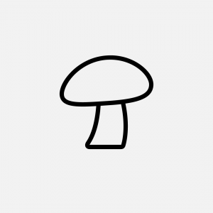 Portobelo grybas, įdarytas vištiena, pateikiamas su bulguru ir šviežiomis salotomis