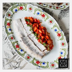 Silkė su saldžiarūgštėmis daržovėmis