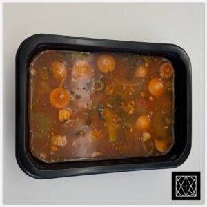 Šiupininė sriuba, paskaninta alyvuogėmis