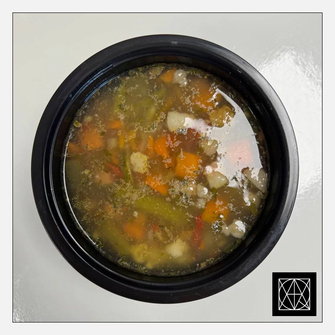 Daržovių sriuba su šonine ir lęšiais